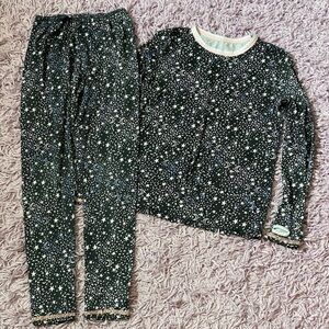 Cuddl Duds Stars Comfortech Stretch Poly-Base Layer Set - Long Sleeve size 10/12